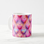 Melting Heart Mug – Pastel Love Design Kaffeetasse (Vorderseite Links)