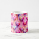 Melting Heart Mug – Pastel Love Design Kaffeetasse (Mittel)