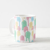 Melting Ice Cream and Sprinkles Pattern Kaffeetasse (Vorderseite Links)