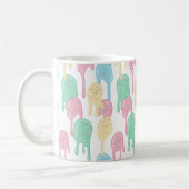 Melting Ice Cream and Sprinkles Pattern Kaffeetasse (Links)