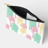 Melting Ice Cream and Sprinkles Pattern Zubehörtasche (Offen)