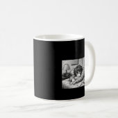Melting Into Bed • Aesthetic Exhaustion Mug Kaffeetasse (VorderseiteRechts)