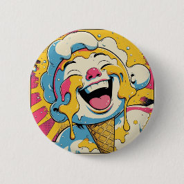 Melting Joy – Ice Cream Pop Art Explosion Button