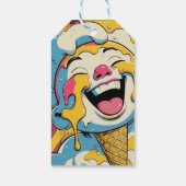 Melting Joy – Ice Cream Pop Art Explosion Geschenkanhänger (Rückseite)