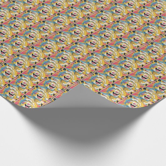 Melting Joy – Ice Cream Pop Art Explosion Geschenkpapier (Ecke)