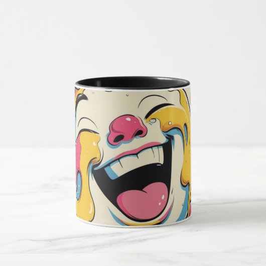Melting Joy – Ice Cream Pop Art Explosion Tasse (Zentrum)