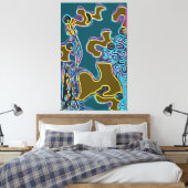 Melting Memphis Vibes II Leinwanddruck (Insitu (Schlafzimmer))