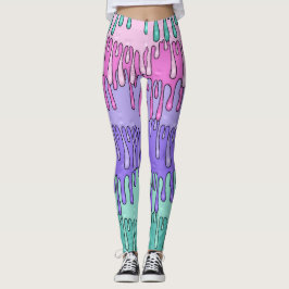 Melting Pastel Goth Leggings