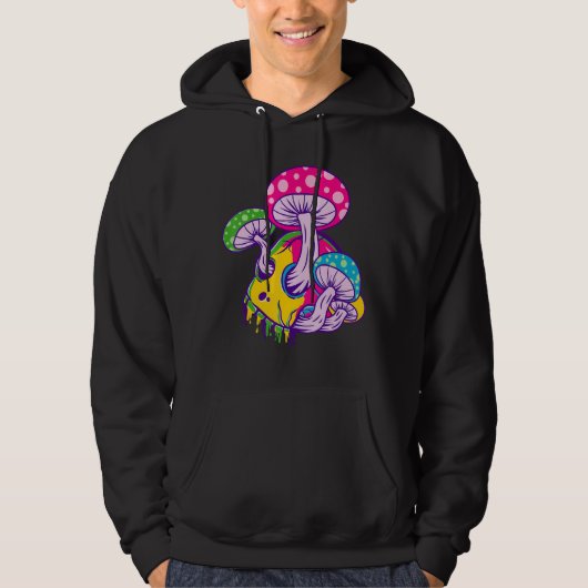 Melting Psychedelic Skull Hoodie (Vorderseite)