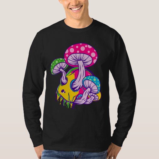 Melting Psychedelic Skull T-Shirt (Vorderseite)