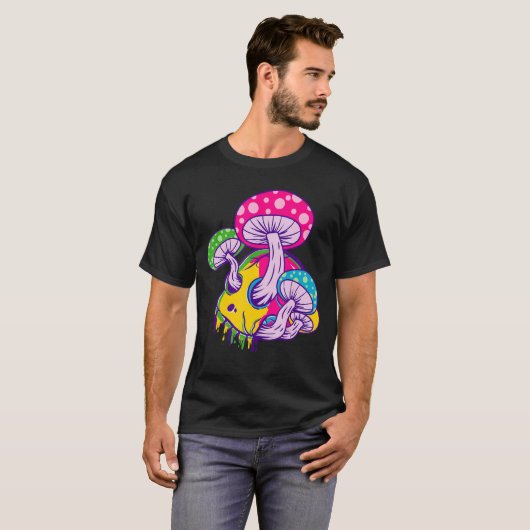 Melting Psychedelic Skull T-Shirt (Vorne ganz)