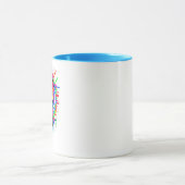 Melting Smiley Face Mug – Color Distortion Psyched Tasse (Zentrum)