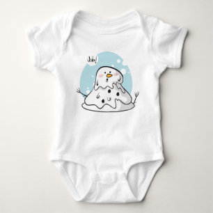 Melting Snowman Baby Strampler