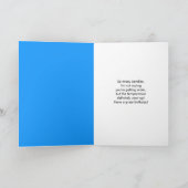 Melting Snowman January Birthday Aquarius  Karte (Innenseite)