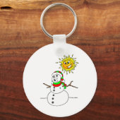Melting Snowman Schlüsselanhänger (Vorderseite)