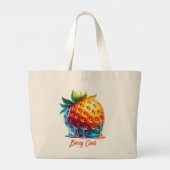 Melting Strawberry-Berry CoolTote Bag Jumbo Stoffbeutel (Rückseite)