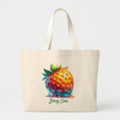 Melting Strawberry-Berry CoolTote Bag Jumbo Stoffbeutel (Vorne)