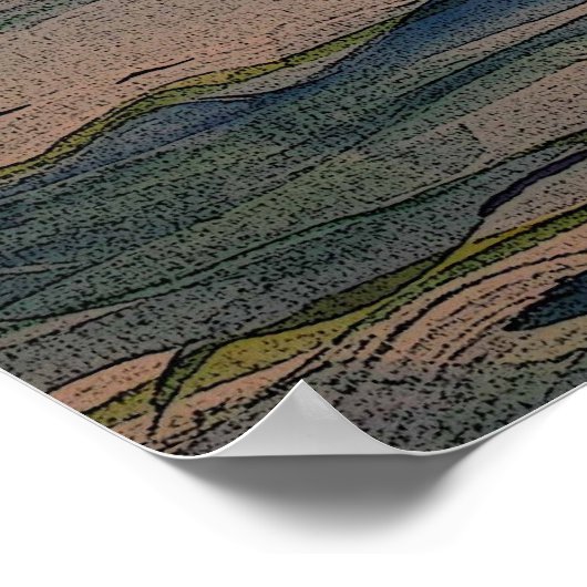 Melting Tarpon Poster (Ecke)