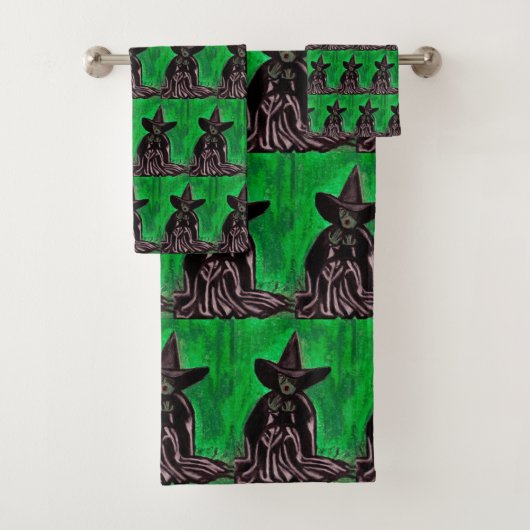 MELTING WIZARD OF OZ WITCH     BADHANDTUCH SET (Insitu)