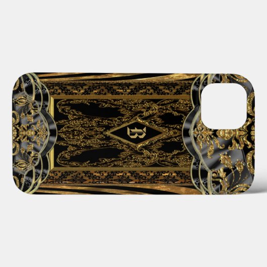 Meltizgaukschutz Baroque Monogram Case-Mate iPhone Hülle (Rückseite (Horizontal))