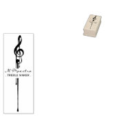 MELTPOINT Black G-Clef Maestro Treble Maker Gummistempel (Stempel)