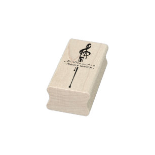 MELTPOINT Black G-Clef Maestro Treble Maker Gummistempel
