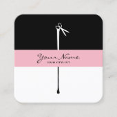 MELTPOINT Scissors Haare Stylist Quadratische Visitenkarte (Vorderseite)