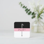 MELTPOINT Scissors Haare Stylist Quadratische Visitenkarte (Stehend Vorderseite)