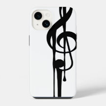 MELTPOINT WHITE Black G-Clef benutzerdefinierte Fa