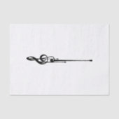 MELTPOINT WHITE Hot Black G-Clef Seidenpapier (Vorderseite)