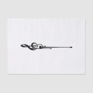 MELTPOINT WHITE Hot Black G-Clef Seidenpapier