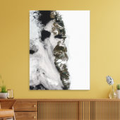 Meltwater-Teiche entlang der grönländischen Westkü Leinwanddruck (Insitu (Wohnzimmer))