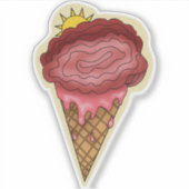 Melty Brain Cone Aufkleber (Vorderseite)