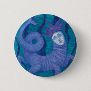 Melusine, Melusina, Fantasie, surreal, Wassergeist Button