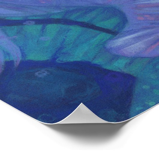 Melusine, Melusina, Fantasie, surreal, Wassergeist Poster (Ecke)