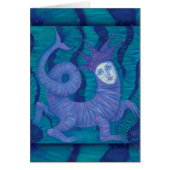 Melusine, Underwater Fantasy Art Grußkarte (Vorne)