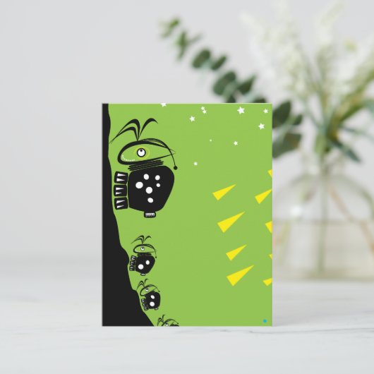 Melva the Bug Postcard Postkarte (Stehend Vorderseite)