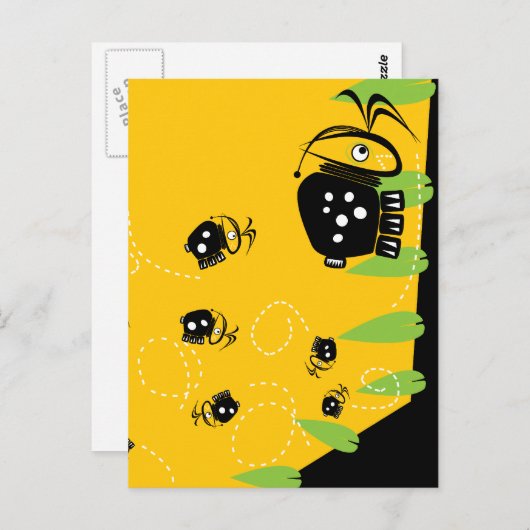 Melva the Bug Postcard Postkarte (Vorne/Hinten)