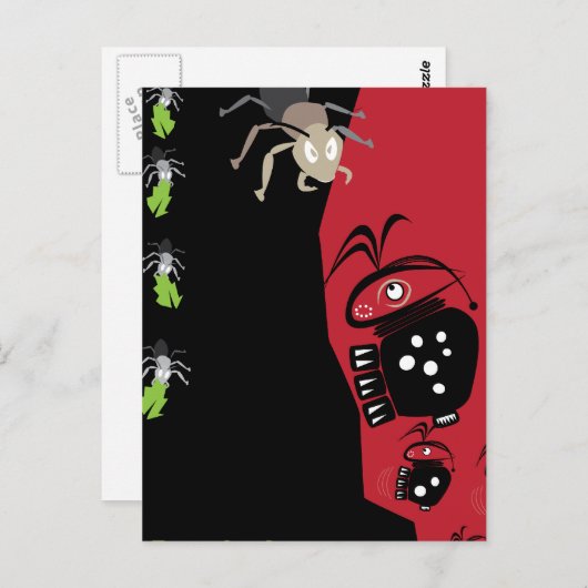 Melva the Bug Postcard Postkarte (Vorne/Hinten)