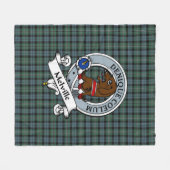 Melville Clan Abzeichen Tartan Kariert Fleecedecke (Vorderseite (Horizontal))
