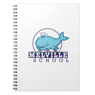 Melville Journal mit Schullogo Notizblock