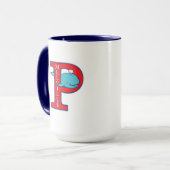 Melville "P"-Tasse Tasse (Vorderseite Links)