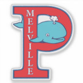 Melville "P" Vinyl Sticker (Vorderseite)