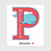 Melville "P" Vinyl Sticker (Blatt)