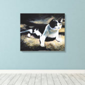 Melvin Cat Fine Art Leinwanddruck (Insitu (Holzboden))