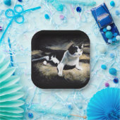 Melvin Cat Fine Art Pappteller (Party)