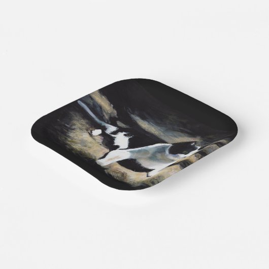 Melvin Cat Fine Art Pappteller (Gewinkelt)