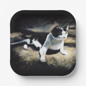 Melvin Cat Fine Art Pappteller (Vorderseite)