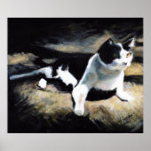 Melvin Cat Fine Art Poster (Vorne)