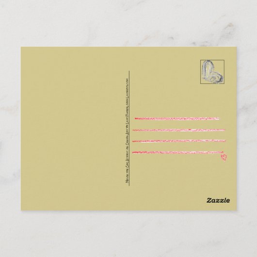 Melvin Cat Fine Art Postkarte (Rückseite)